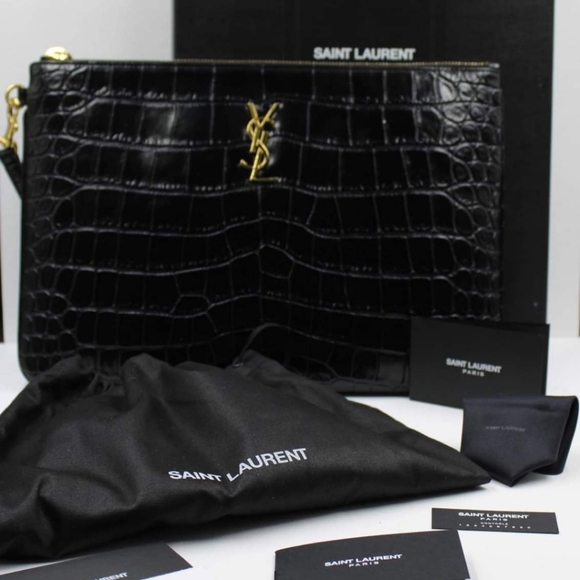 Saint Laurent Embossed Tablet Pouch - Picture 2 of 4